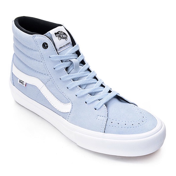 baby blue vans sk8 hi